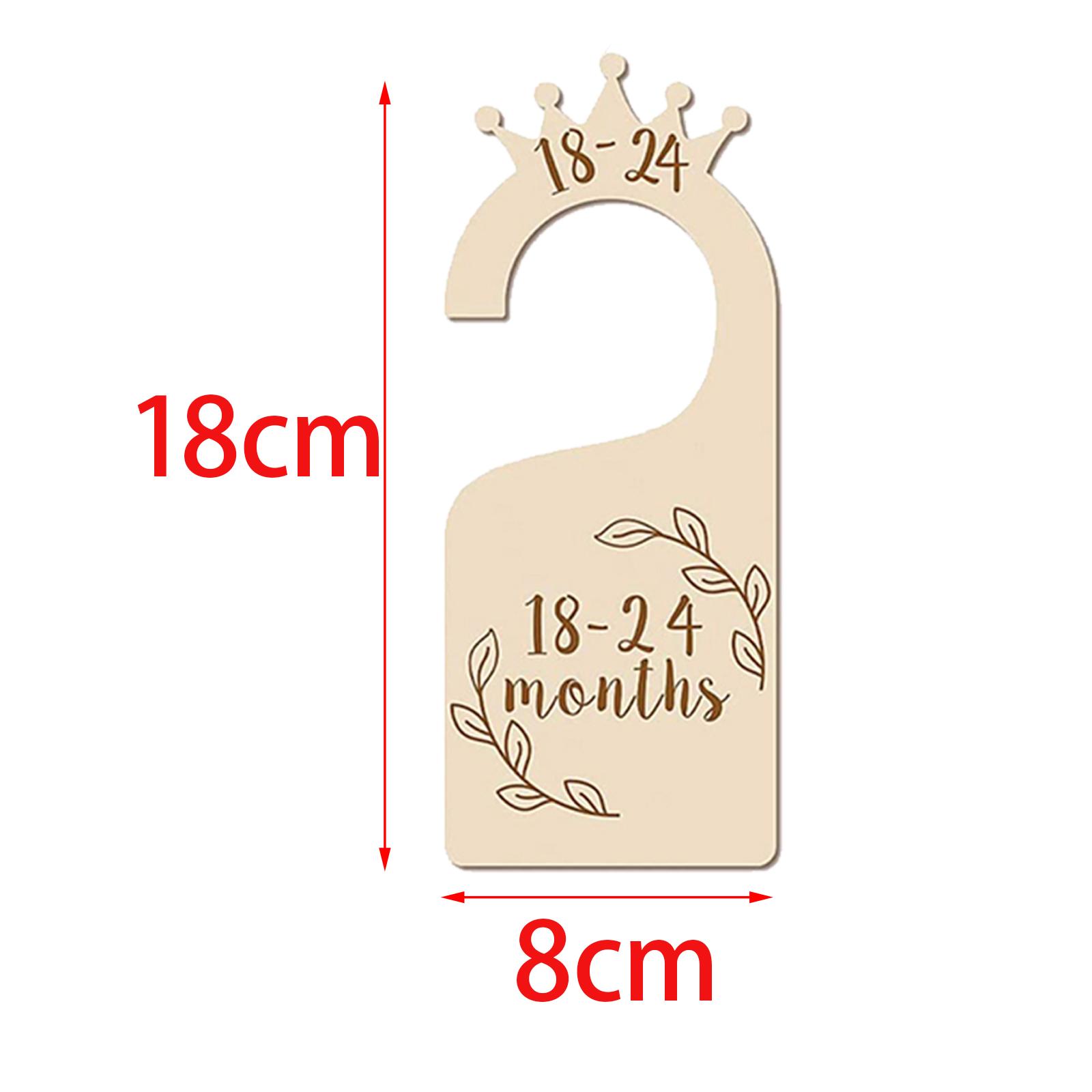 Baby Clothing Hangers - Baby Closet Dividers Wooden Wardrobe Organizer