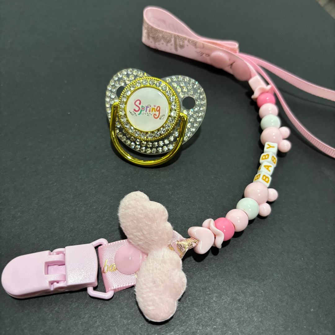 Newborn Gift Set - Cute Cartoon Silicone Newborn Soother Pacifier