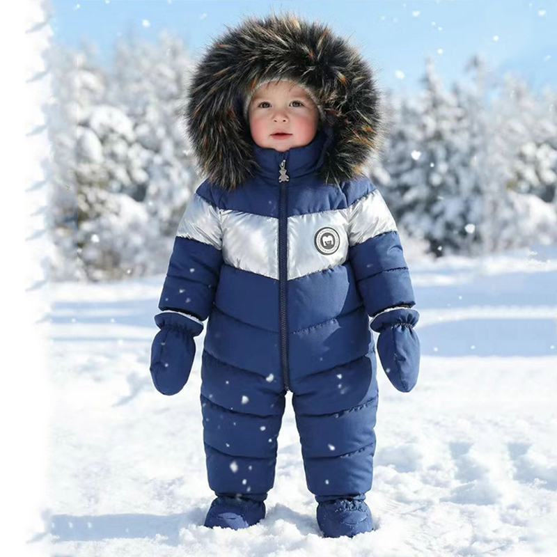 Baby Clothing Essentials - Winter Newborn Baby Romper With Gloves
