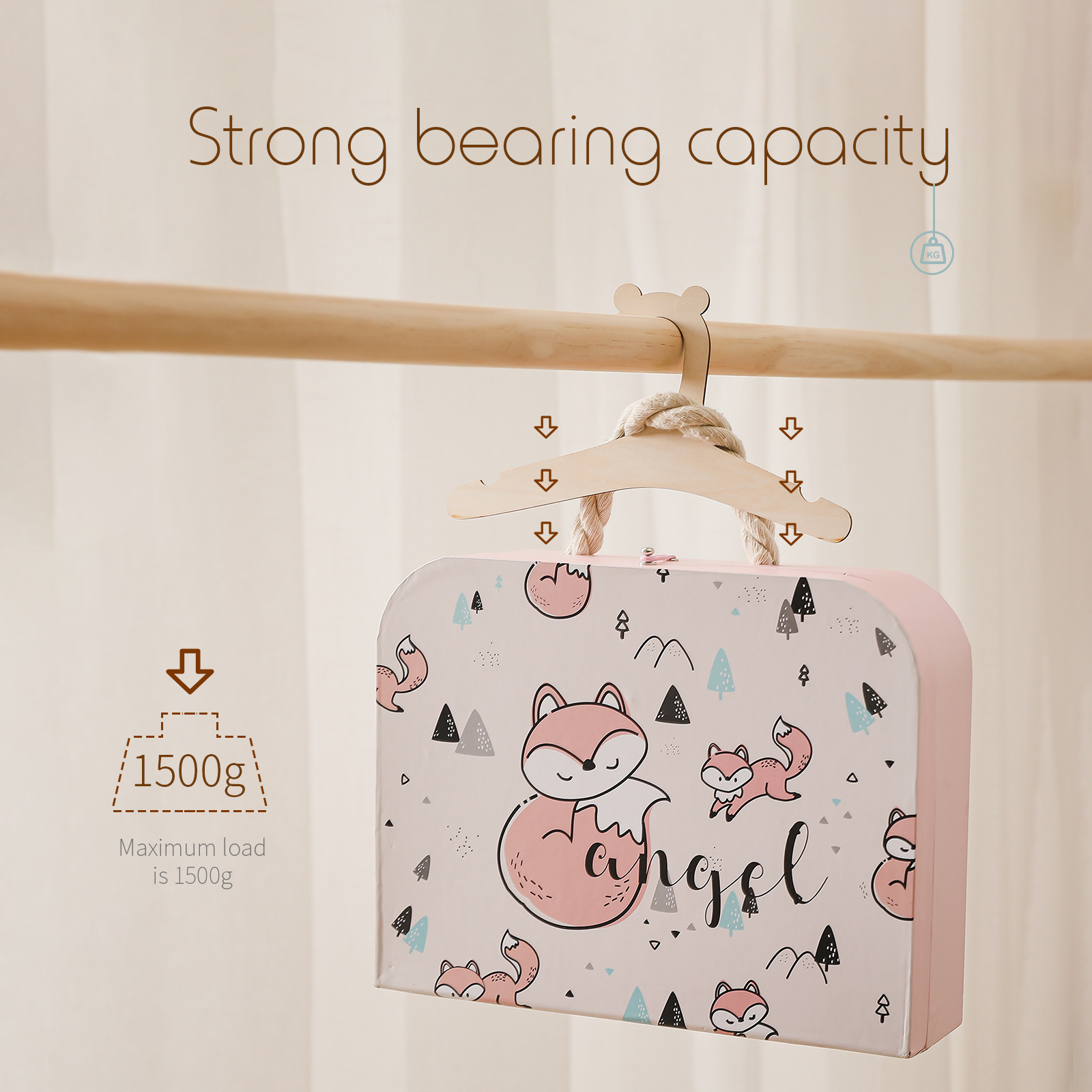 5pcs wooden children's clothin - Baby Clothing Hangers review and price