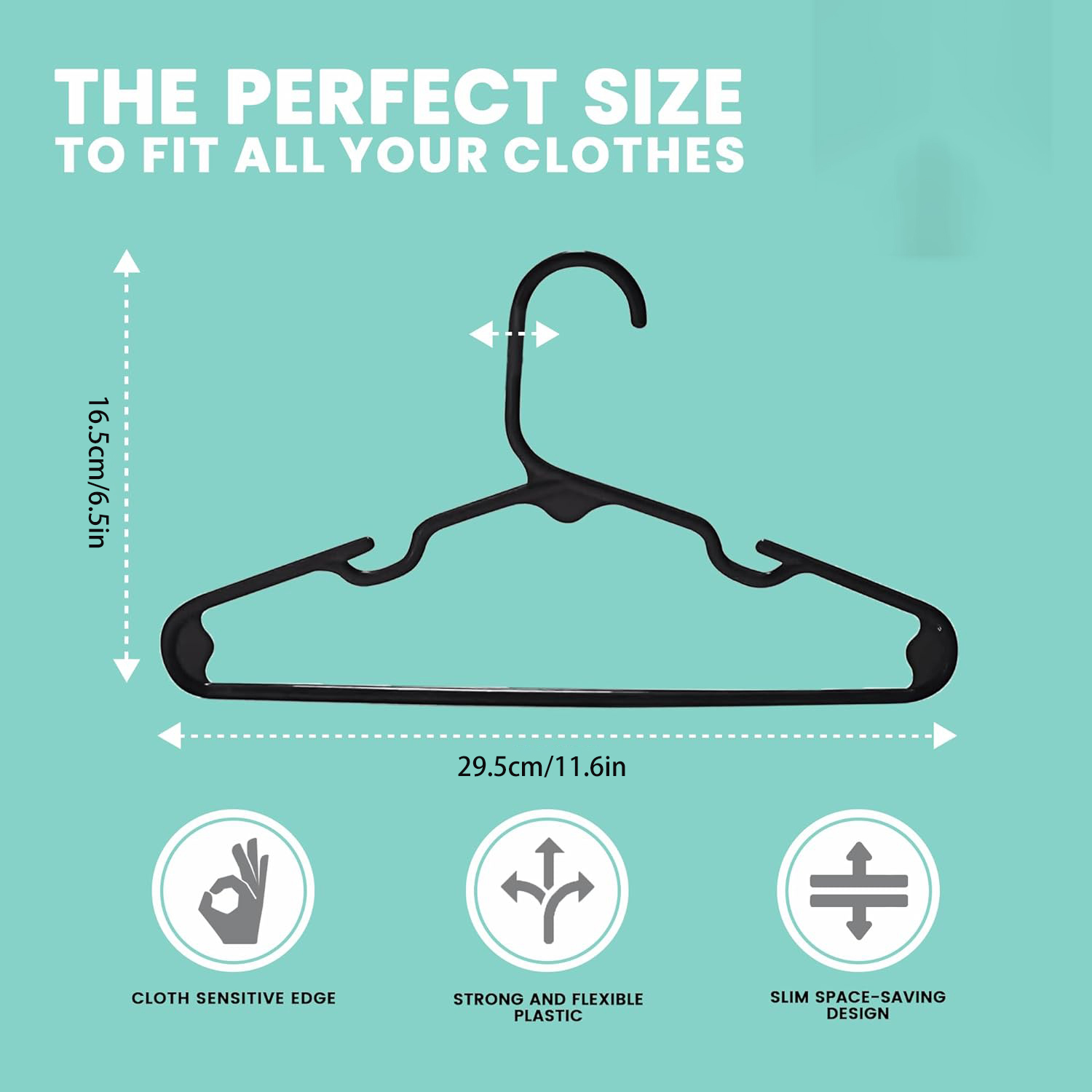 Set of 20 - Children's Plastic - Baby Clothing Hangers review and price
