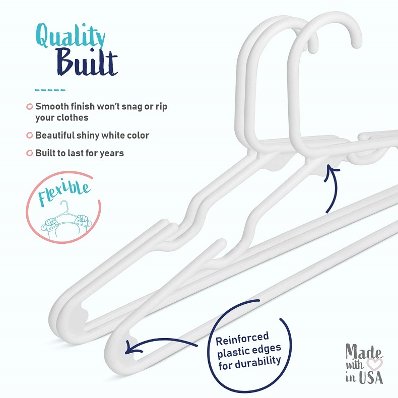 Set of 20 - Children's Plastic - Baby Clothing Hangers review and price
