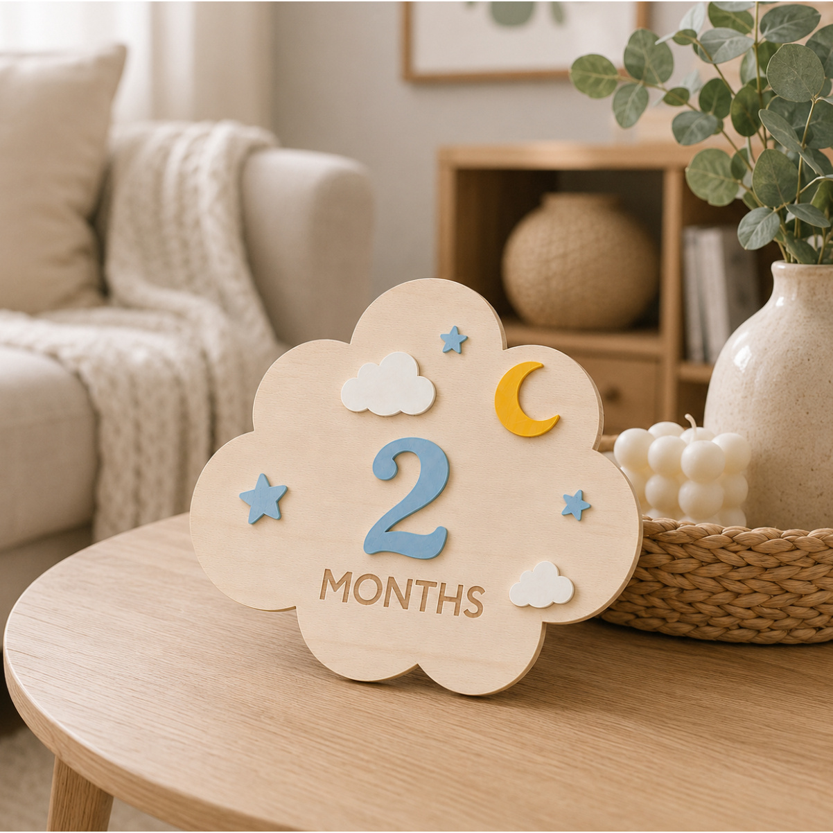 1‑Set Wooden Baby Monthly Mile - Newborn Gift Set review and price