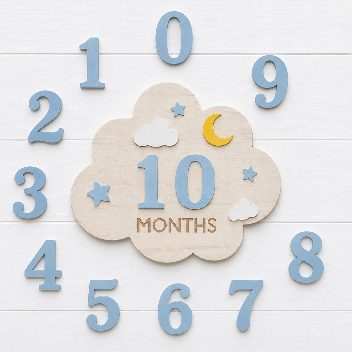 1‑Set Wooden Baby Monthly Mile - Newborn Gift Set review and price