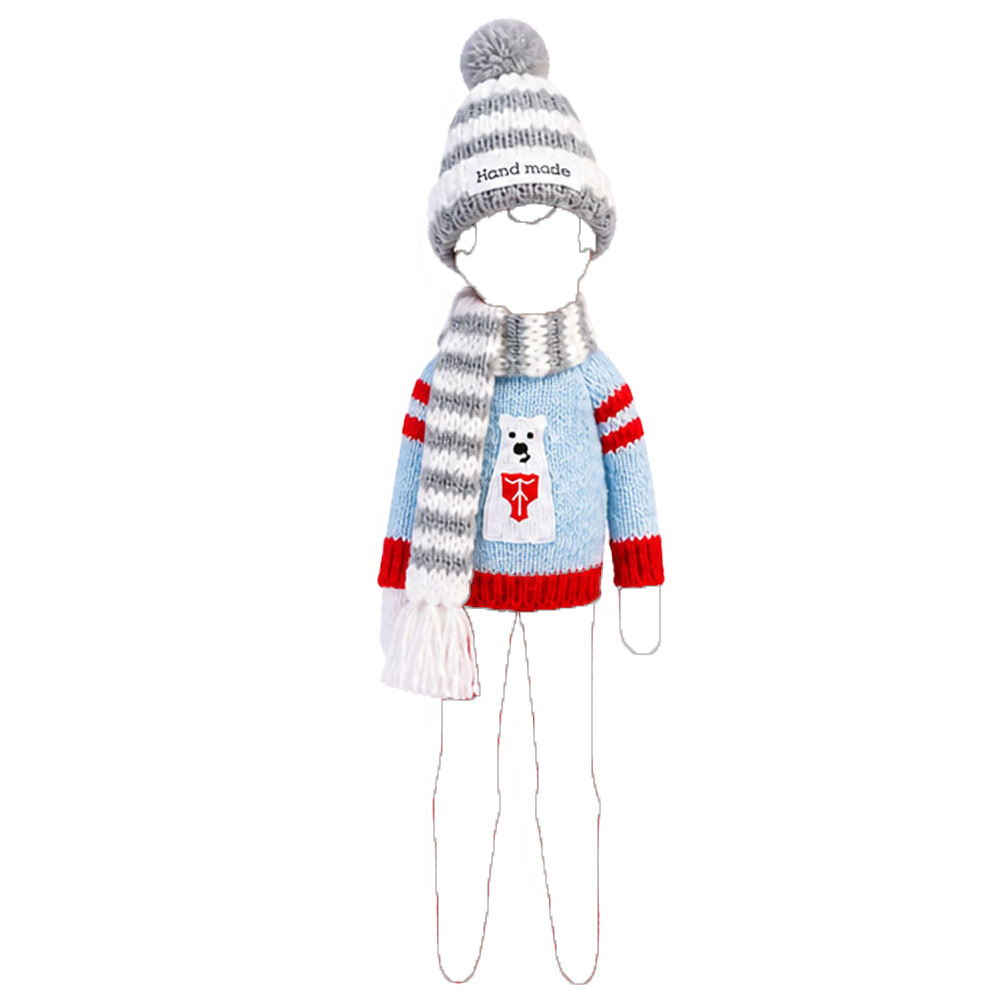 Christmas Doll Sweater Knitted - Baby Xmas Clothing review and price